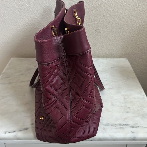 Tory Burch Fleming burgundy tote bag - Picture 8 of 8